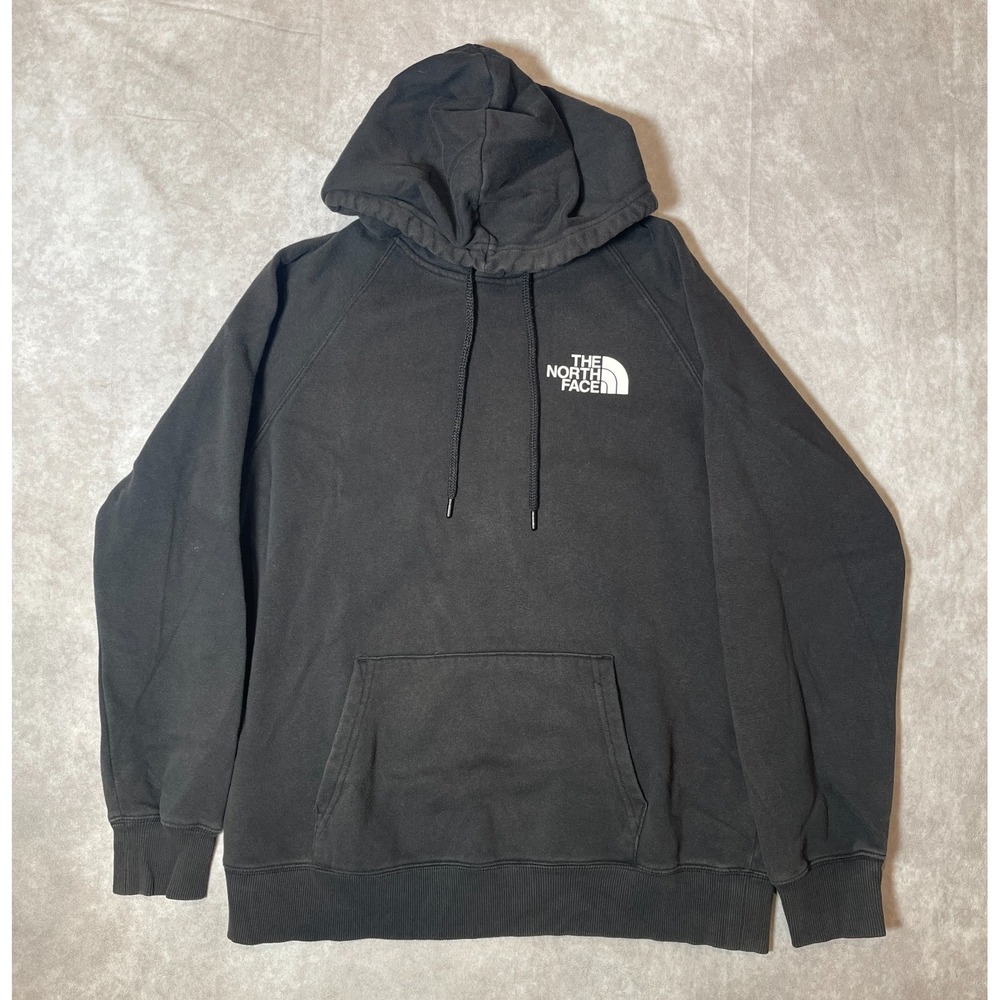 The North Face Hoodie Womens Medium Black Pullover Sweatshirt Colorful Hiking